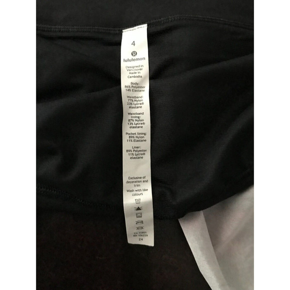 Lululemon Run Times Shorts II – Zen Garden Multi-Color Black - Size 4 - Picture 6 of 10
